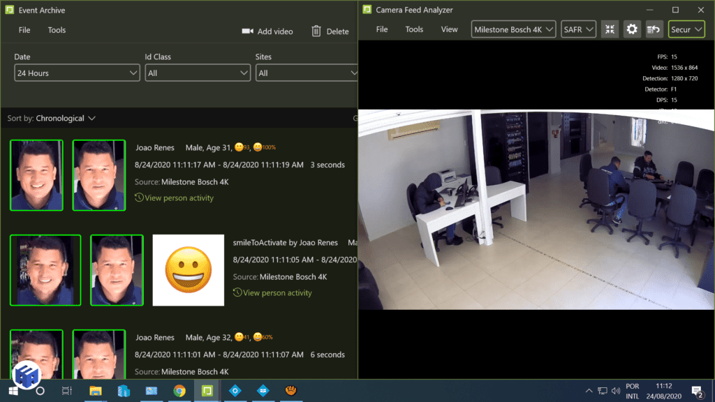 Feedback de Sentimento do SAFR from RealNetworks