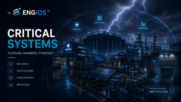 Sistemas críticos na NBR 5419:2026: hospitais, Data Centers, indústria e serviços essenciais